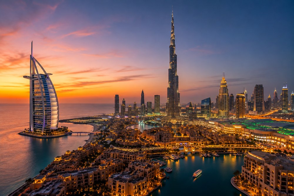 Dubai at sunset